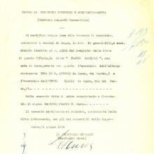 1956: Certificato di iscrizione alla Camera del Commercio di Lucca