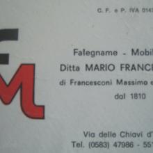 Ditta Francesconi Mario - carta intestata