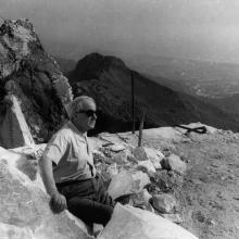 Henry Moore alle cave Cervaiole dell'Henraux sul Monte Altissimo, primi anni Sessanta