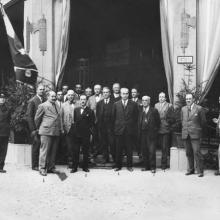I fondatori della Salov alla Fiera Campionaria di Lucca, fine anni '20